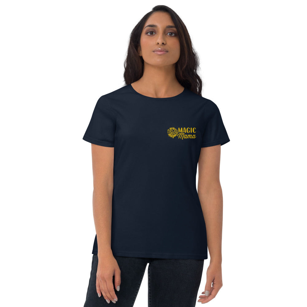 Magic Mama Embroidered Women's TShirt - Navy Blue Color - https://ascensionemporium.net